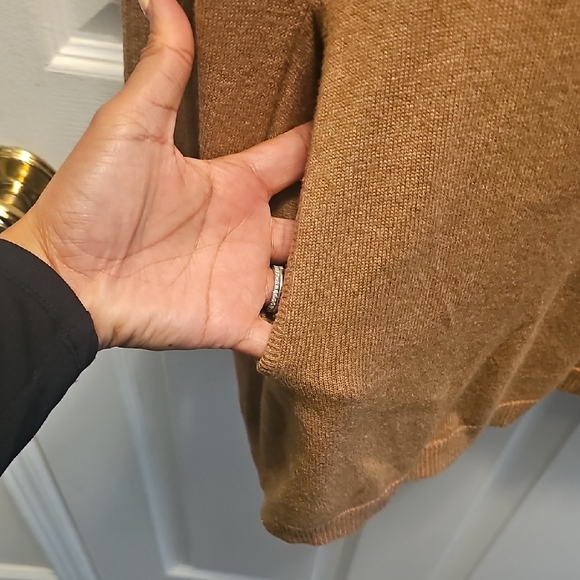 Babaton Tan V-Neck Sweater - Picture 3 of 8